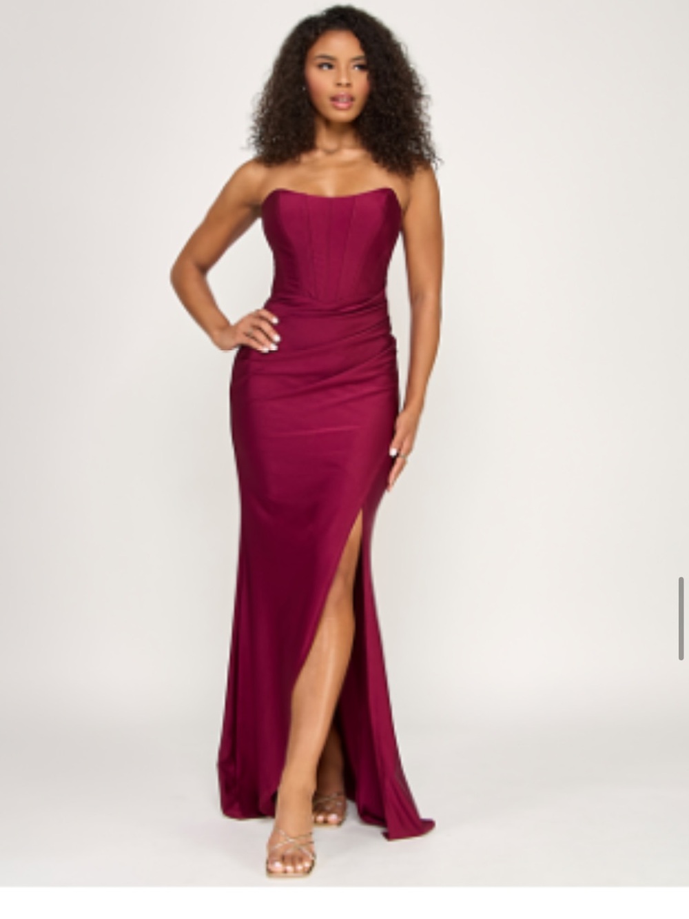 KATIA RAE Junior's Strapless
Corset Gown